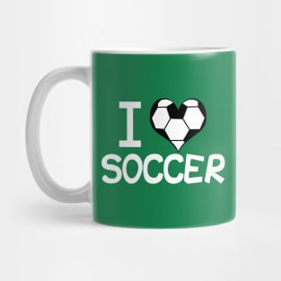 I Love Soccer Mug